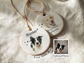 Personalized Watercolor Pet Photo Ornament Custom Dog or Cat Memorial Keepsake product logo