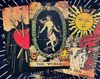 thumbnail image 2 of The Pulp Tarot Cards Deck - 78 Unique Whimsical Vintage Cards 2 of 10