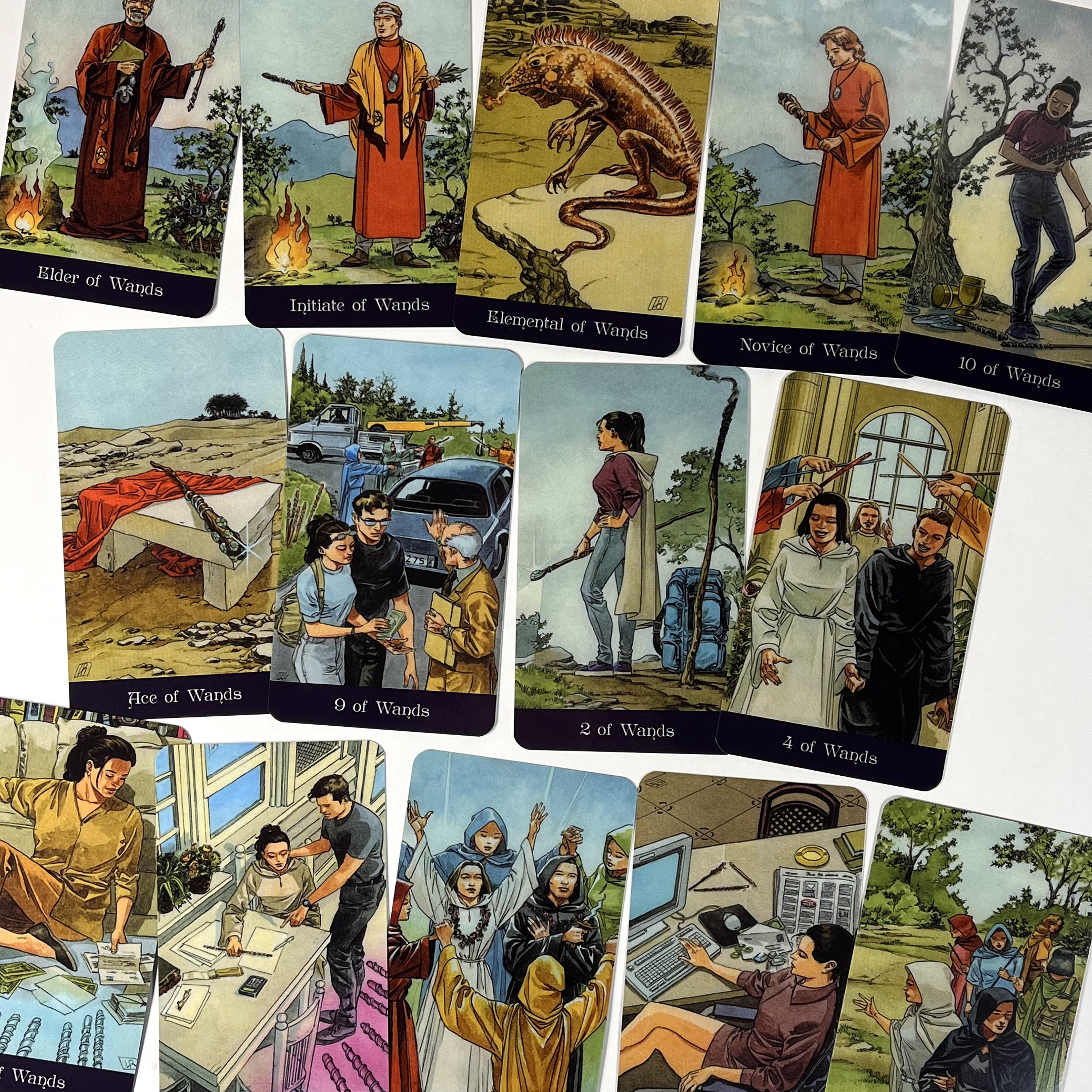 Pagan Tarot Card Deck - Borderless, Premium Quality, Full 78