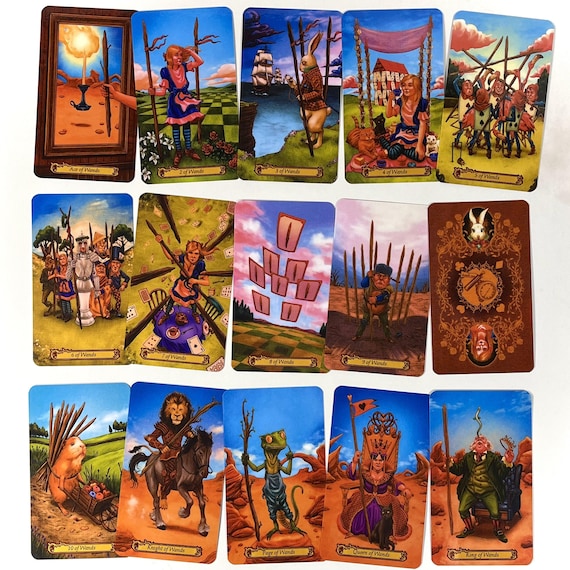 ★ カード未開封　レア　旧版　WONDERLAND TALOT DECK Tarot in Wonderland Cards Deck - Borderless, Premium Quality