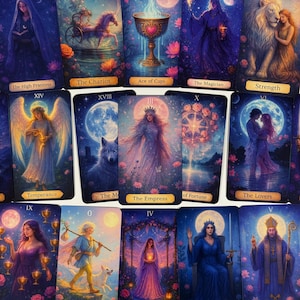 Enchanted Gate Tarot Deck | 78 Cards Fantasy Witchy Tarot with Guidebook | Celestial Occult Tarot