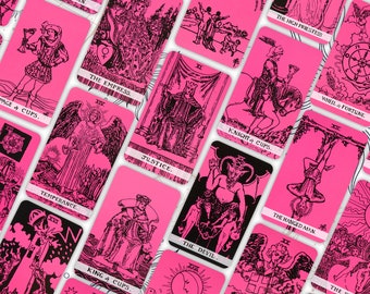 Pink Tarot Deck | 78 Tarot Cards with Guidebook, Card Deck, Great for Beginner's Complete Deck, Divination Tools