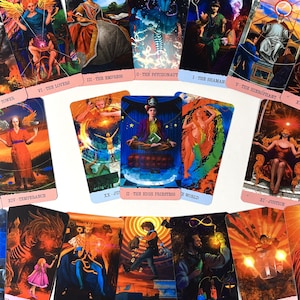 Borderless Tarot Card Deck: 78 Cards with Guidebook