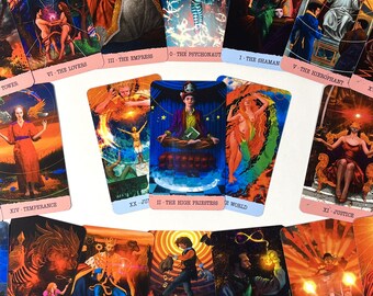 Tarot in Wonderland Cards Deck - Borderless, Premium Quality