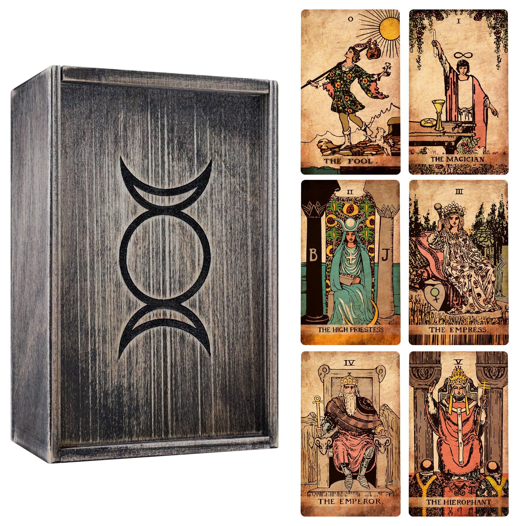 金縁のクラシックタロットデッキとガイドブック付き - マット