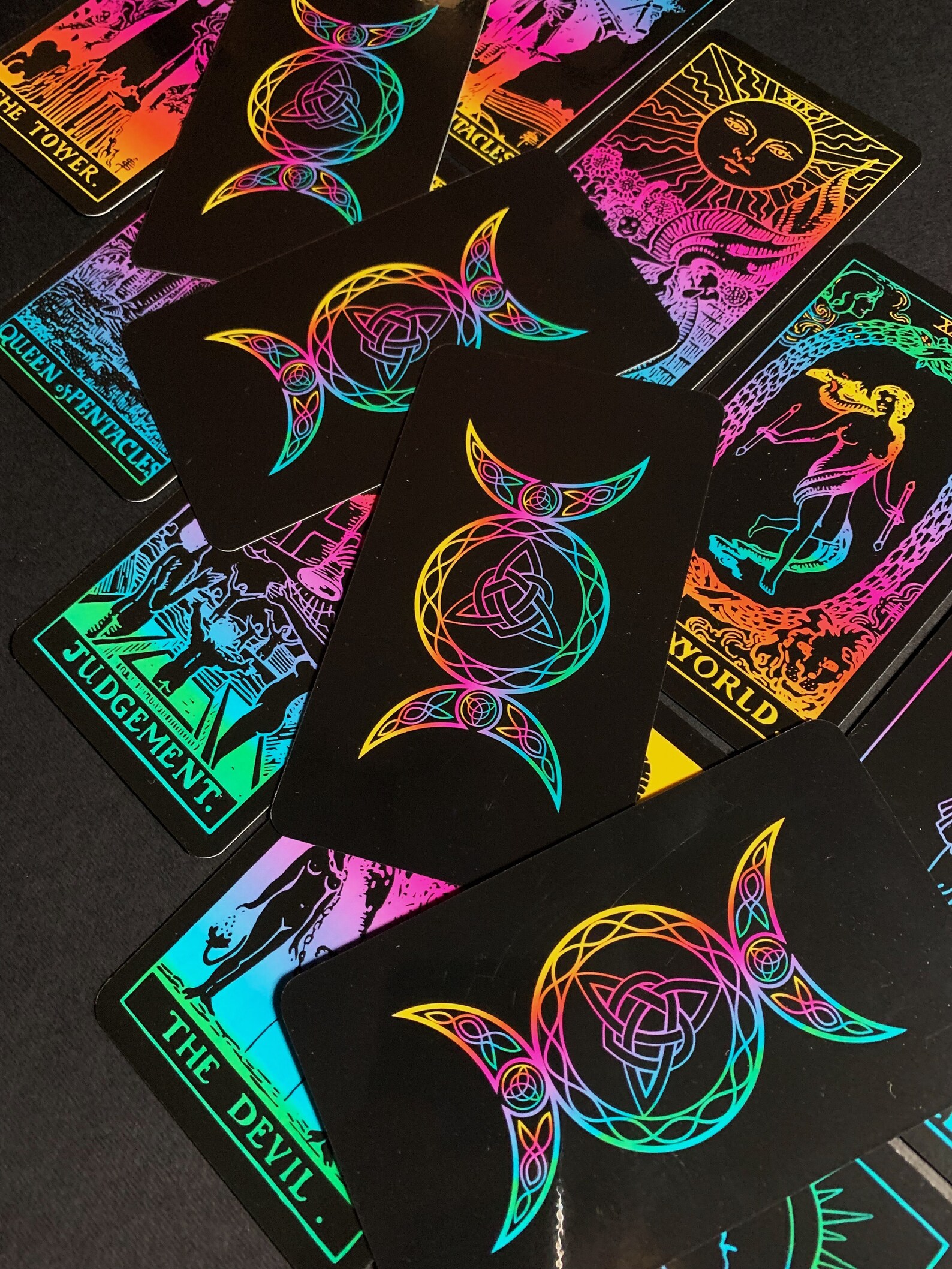 Rainbow Tarot Deck Rider Waite with Guidebook and Box Classic Etsy