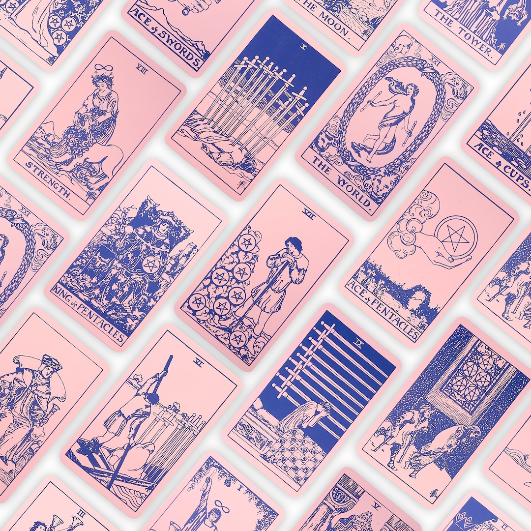 SAME DAY SHIPPING Tarot Deck Pink Purple Deck of Many Things Tarot Card