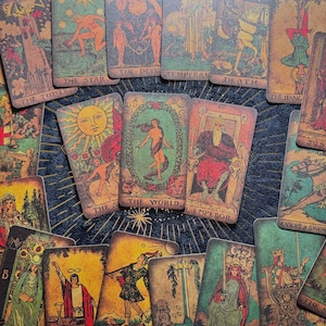 Tarot Card Deck Dark Vintage