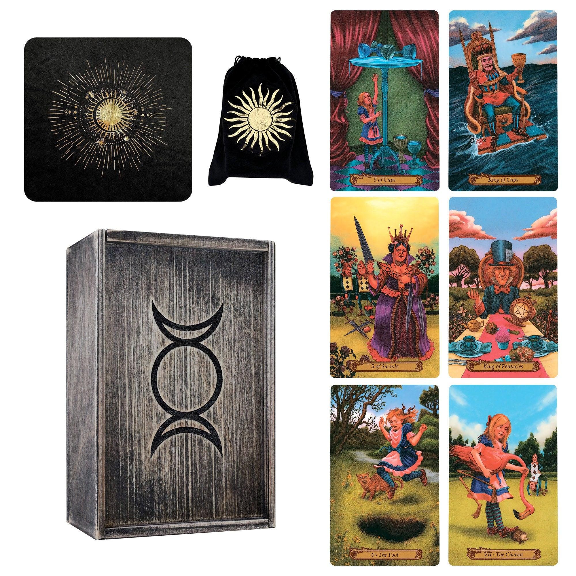 Tarot in Wonderland Cards Deck - Borderless, Premium Quality