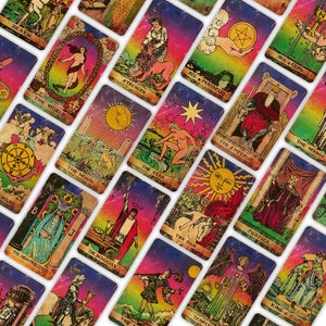 SAME DAY SHIPPING | Tarot Deck Rainbow with Guidebook & Box - 78 Cards Full Deck - Gift set  Moon Dreams Starry Magic Celestial Astrology