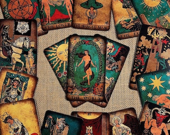 Bright Tarot Cards Deck, 78 Tarot Deck, Original Tarot Cards for Beginners and Experts with Guide Book and Gift Bag, Fortune Telling Game.