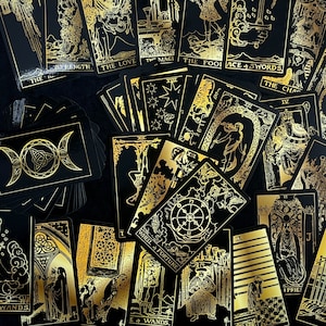 Baraja de tarot con guía y caja - Baraja completa de 78 cartas - Set de regalo Sueños lunares Magia estrellada Astrología celestial Brujería
