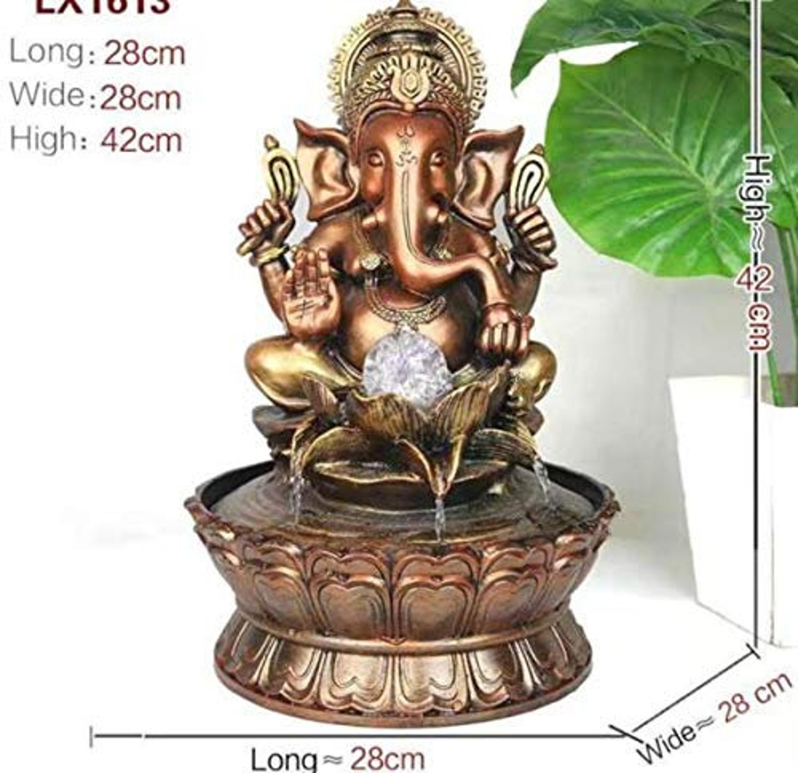 Decorative Indoor Ganesha Water Fountain Etsy
