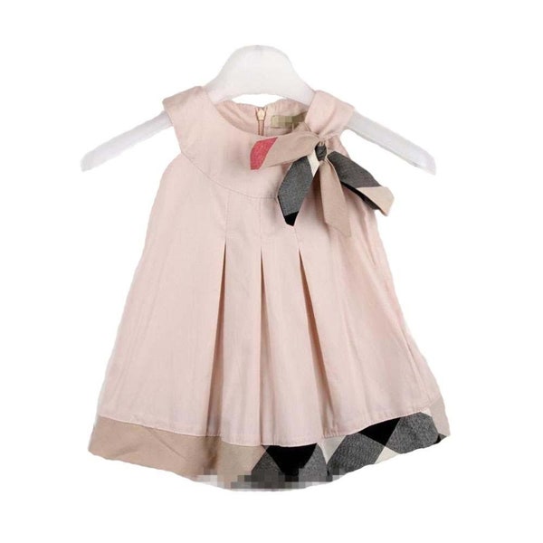 summer cotton kids handmade designed clothes children girl dress