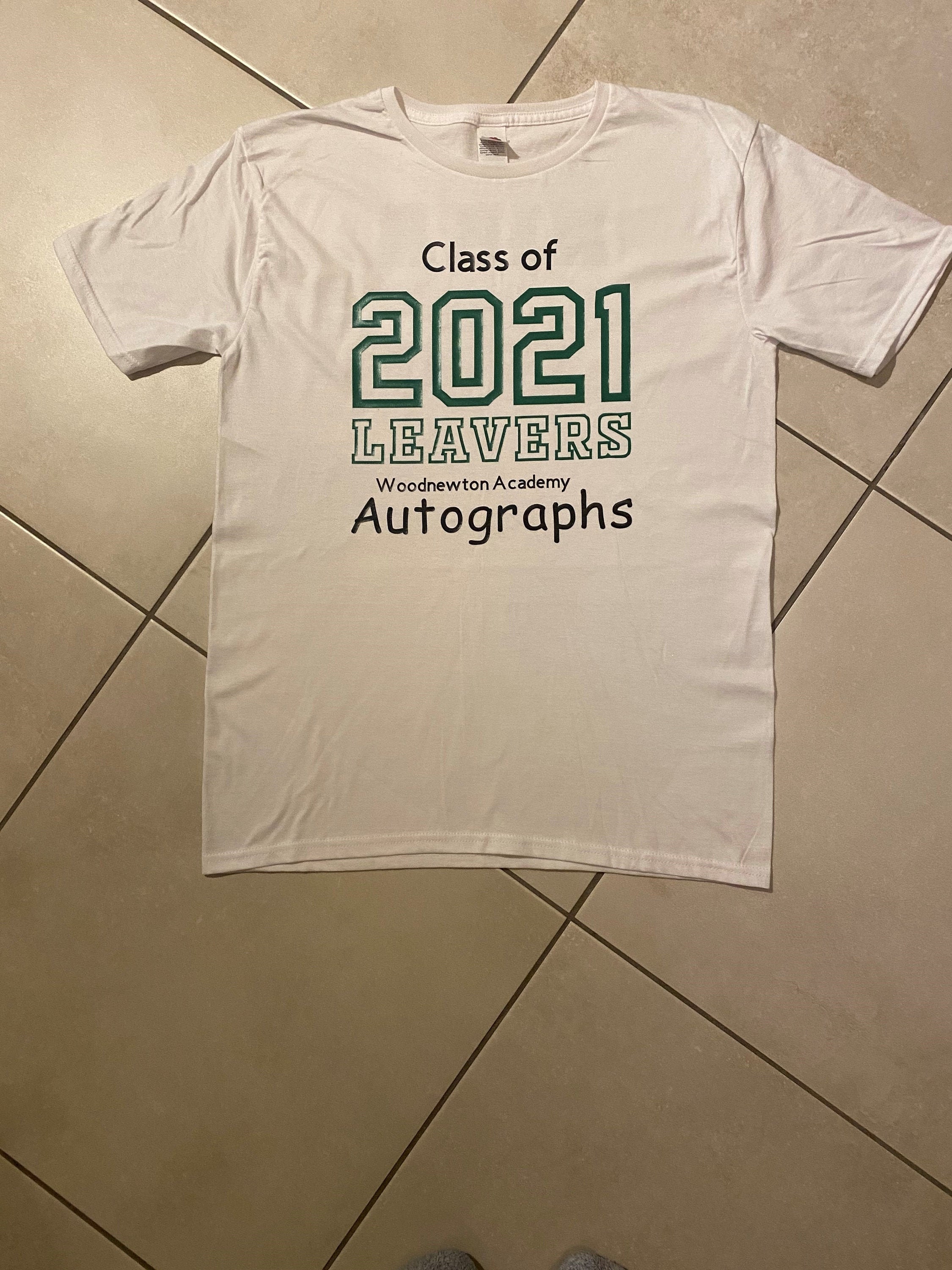 Personalised School Leavers TShirts Unisex autographs Etsy