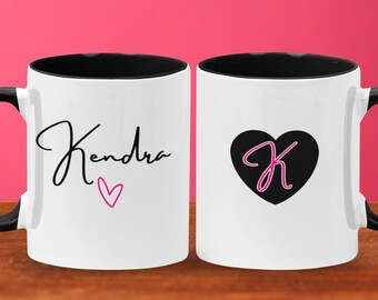 Custom Name Mug Personalized Coffee Mug Cup Birthday Gift for Friend for Mom Coworker Teacher Sister