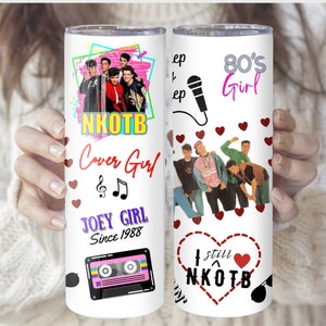 NKOTB Tumbler, New Kids On The Block Tumbler, NKOTB Girl, Eighties Tumbler, Gifts for Her, Trendy Tumbler, Birthday Gift, 1980s