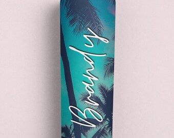 Personalized Vacation Tumbler Palm Tree Skinny Tumbler