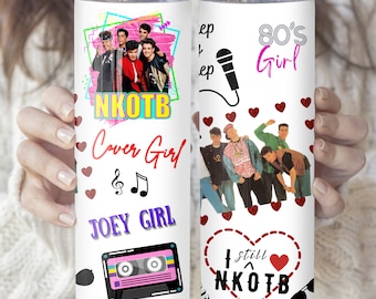 NKOTB Tumbler, Joey Girl, New Kids On The Block Tumbler, NKOTB Girl, Eighties Tumbler, Gift