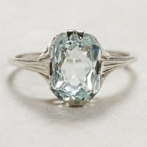 Circa 1920's Antique Edwardian Ring Radiant Diamond - Etsy