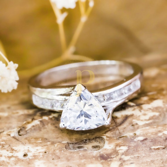 Princess and Trillion Criss Cross Engagement Ring for Brittany | Cynthia  Britt
