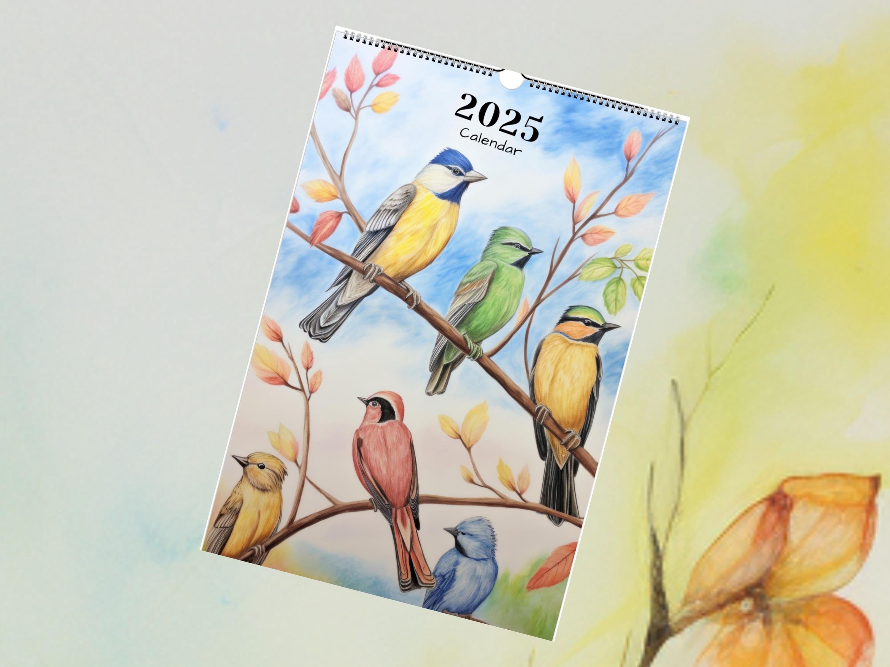 2025 Birds in Art Calendar: Wire-binding 11 X 16.5", Exquisite Oil ...