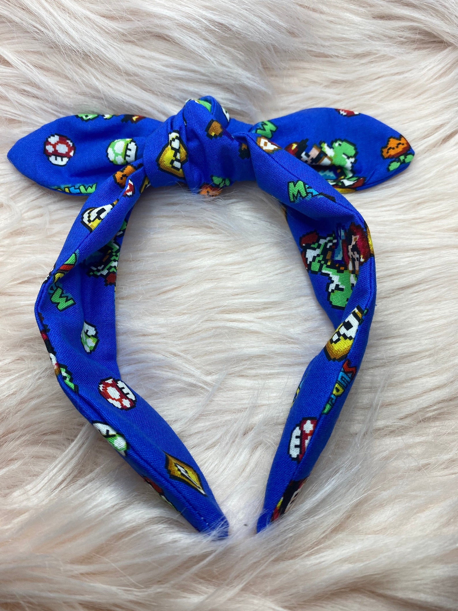 Mario Headband Super Mario Headband Yoshi Headband Video Etsy
