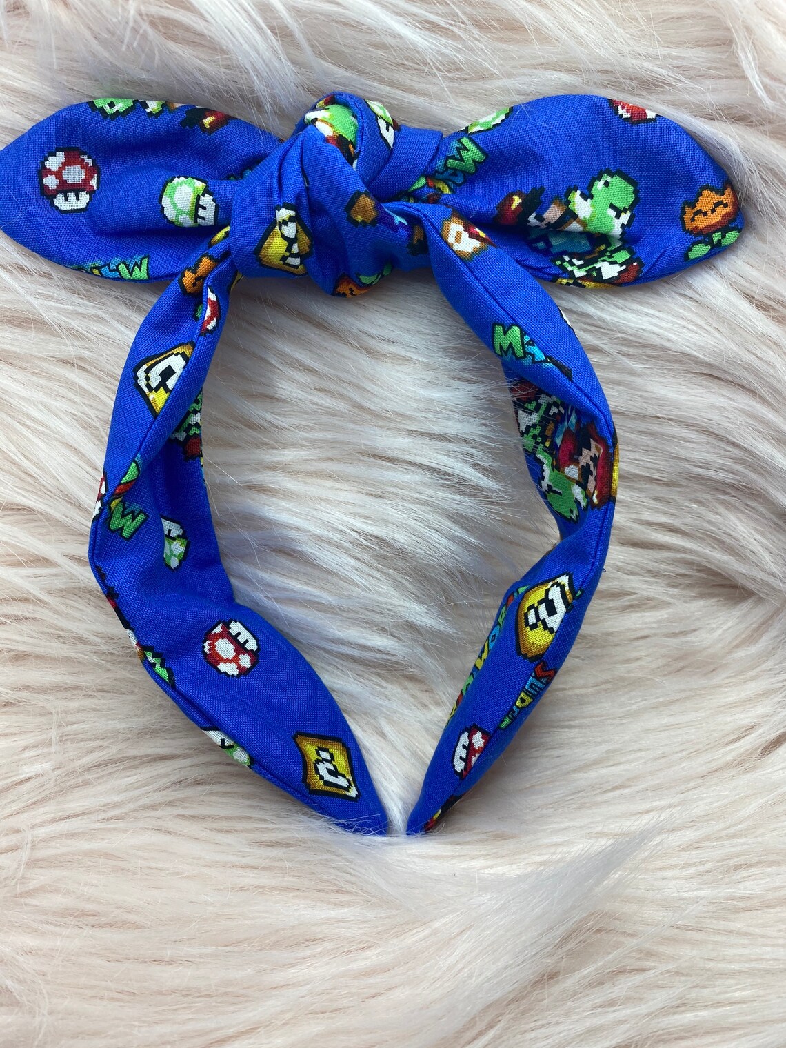 Mario Headband Super Mario Headband Yoshi Headband Video Etsy