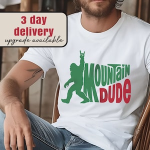 Bigfoot Shirt, Camping Lover Big Foot Tee, Sasquatch Mountain Hiking, Yeti Hiking Shirt, Mountain Lover Gift, Trip to the Mountains