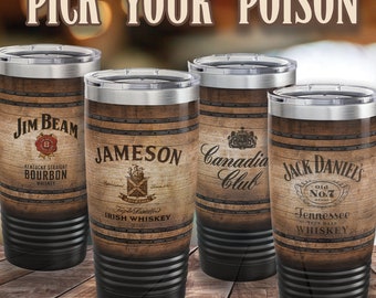 Custom Whiskey Tumbler, Bourbon Whiskey Travel Cup, Bachelor Party, Groomsmen, Whisky Lover
