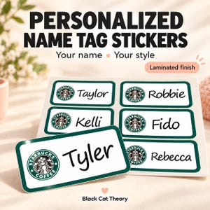 Starbucks Nametags Blank - Etsy