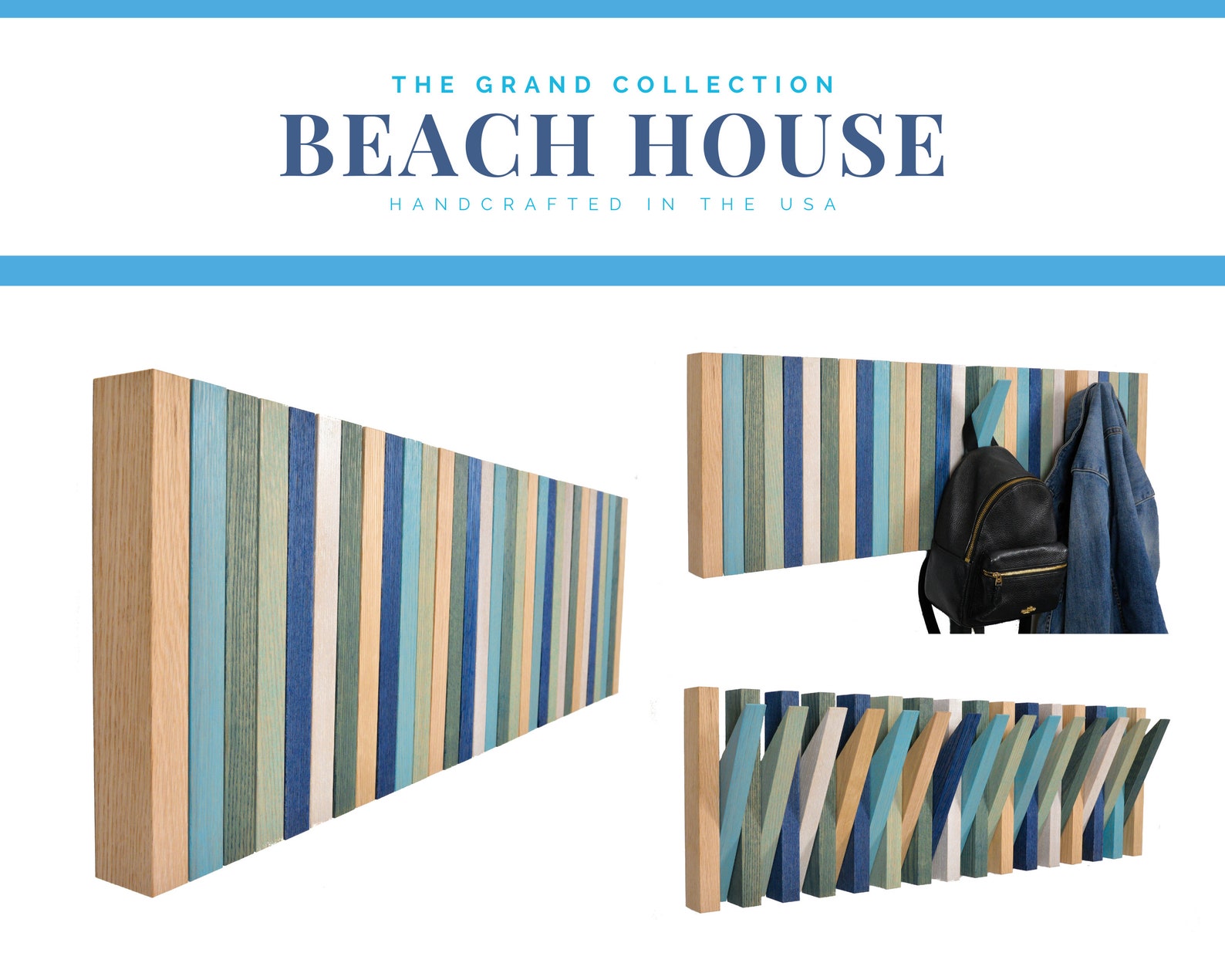 Cloths Rack Mcm Beach House - Grand Modern Coat Rack, Hardwood Coat Rack, MCM Wall ...