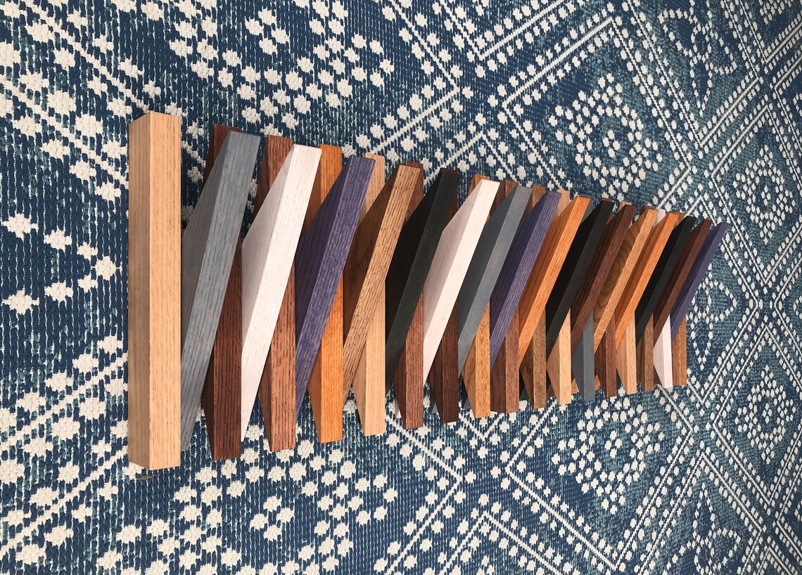 GRAND Modern Coat Rack MCM Wall Mounted Flip Fold Hooks Nat Etsy