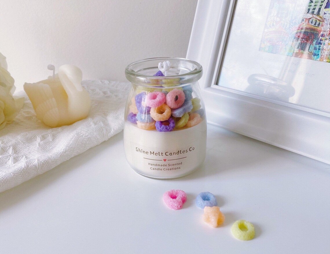 Cereal Candle in 4 Oz Milk Jar Candles Soy Candles Etsy