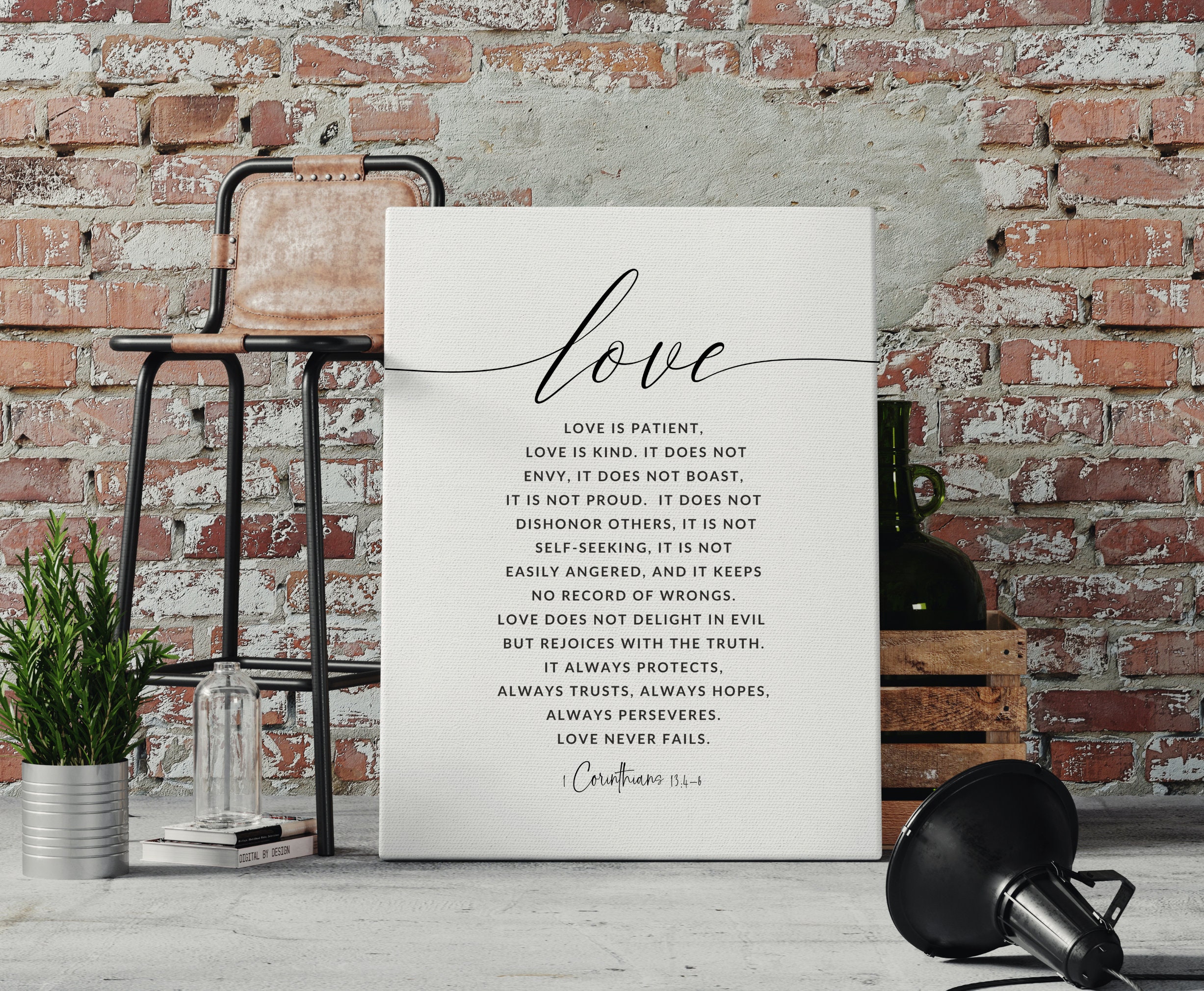 Bibel Vers Hochzeit Wand Kunst Christian Home Decor Liebe Poster