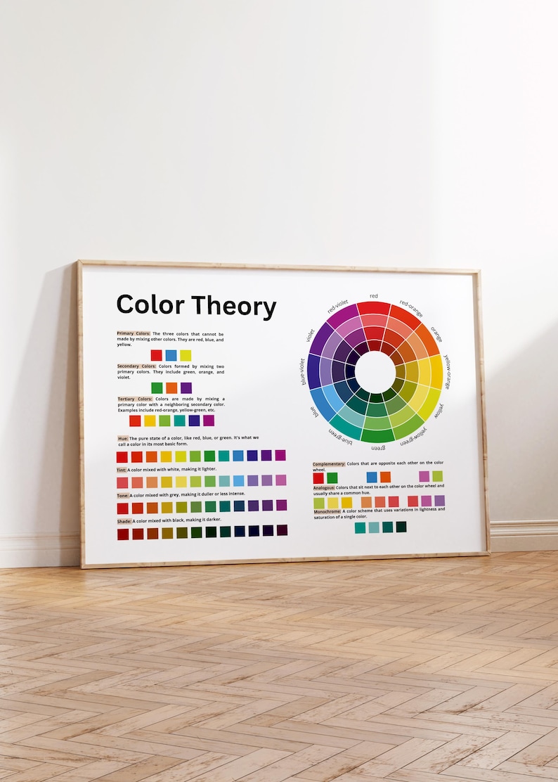 Color Theory Montessori Poster: Educational Classroom Decor (Digital Download) image 4