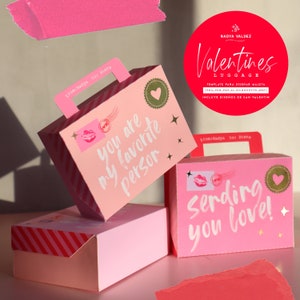 Template Valentines Luggage