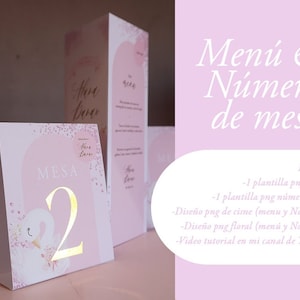 Menu and table number png templates image 1