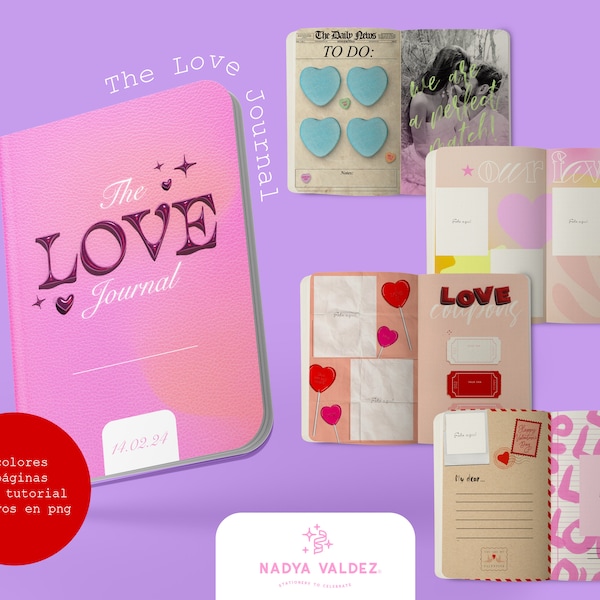 Plantilla The love Journal png