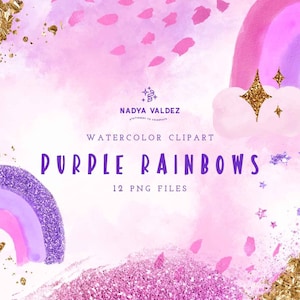 CLIPART ARCO-ÍRIS ROXO