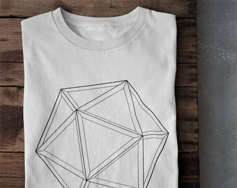 Blank D20 Dice DnD Shirt, Unofficial Dungeons and Dragons, DnD Dice, Dungeon Master, Neutrals