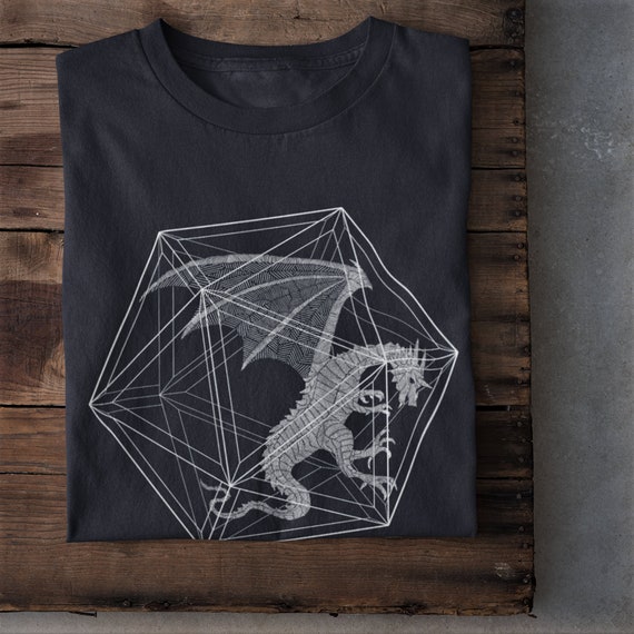 D20 Hatch Dragon DnD Shirt, Dungeon Master Shirt, Tabletop Gaming, Unofficial Dungeons and Dragons, RPG Shirt, Colors