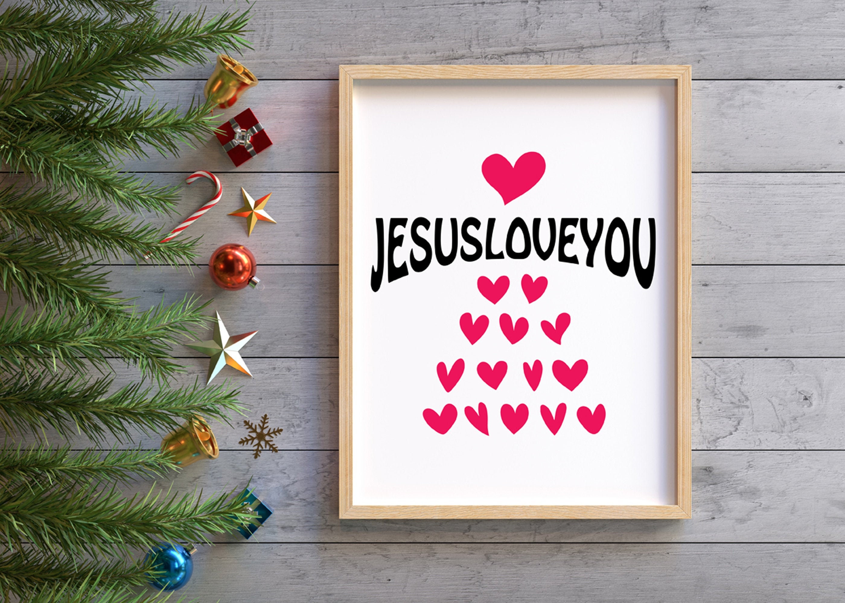 Printable Christmas Jesus love you Jesus Christ Printable | Etsy