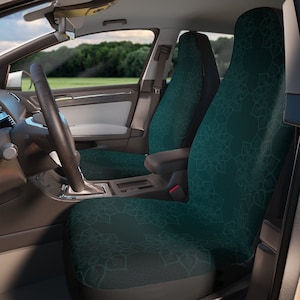 Green Car Seat Covers for Cars Seat Green Mandala Car Seat Cover for Women Hippie Car Seat Cover Set Women Universal Vehicle Seat Protector