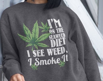 Peace Sign Weed Joints Hoodie Smoking 420 Hippie Pot Marijuana Sweatshirt