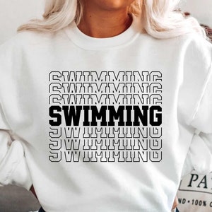 Swim Team Shirt & Swimmer Tee | Swim Team Sweatshirt, Swimming Gift for Coach, Summer Swimmer Outfit Idea