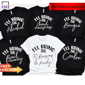 70th Birthday Shirt Mens 70 Party Tshirts Ill Bring The Shirts Women 70th Birthday Groups T-Shirts Funny 70th Birthday Squad Shirts 70 Bday
