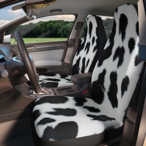 Cow Car Seat Covers for Cars Seats Cow Print Seat Cover Automobile Seat Cover for Women, Hippie Car Decor, Universal Vehicle Seat Cover Boho