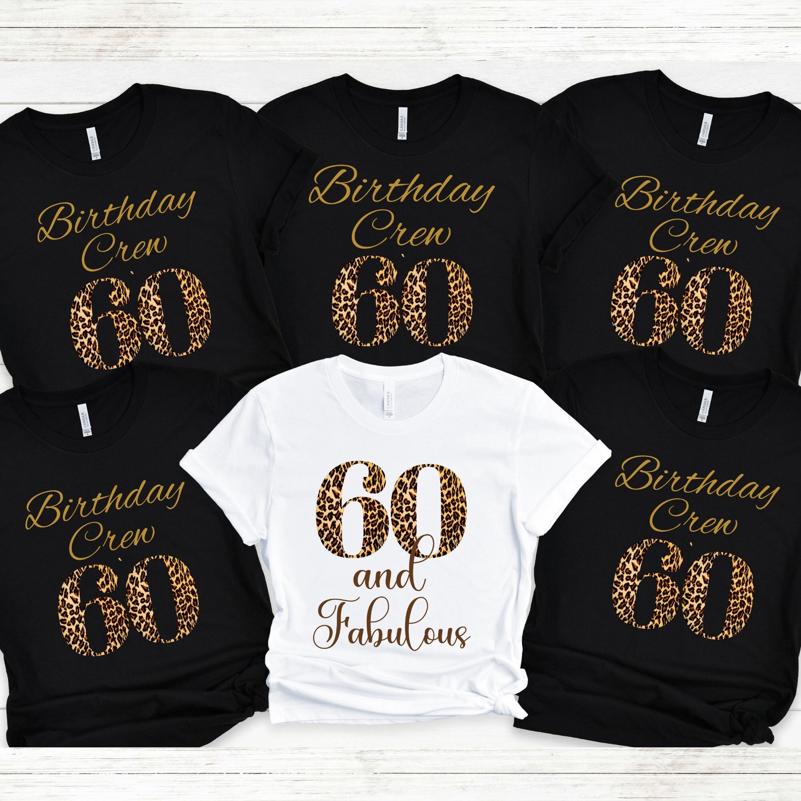 60th Birthday Shirt Sixty and Fabulous Birthday Crew 60th - Etsy