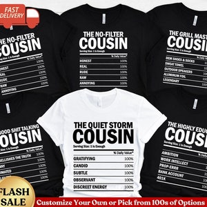 Cousin Shirts Family Reunion TShirts Cousin Crew Shirts Cousins Vacation Shirts Funny Adult Cousin Tee Family Vacation Shirts Cousin Tshirts
